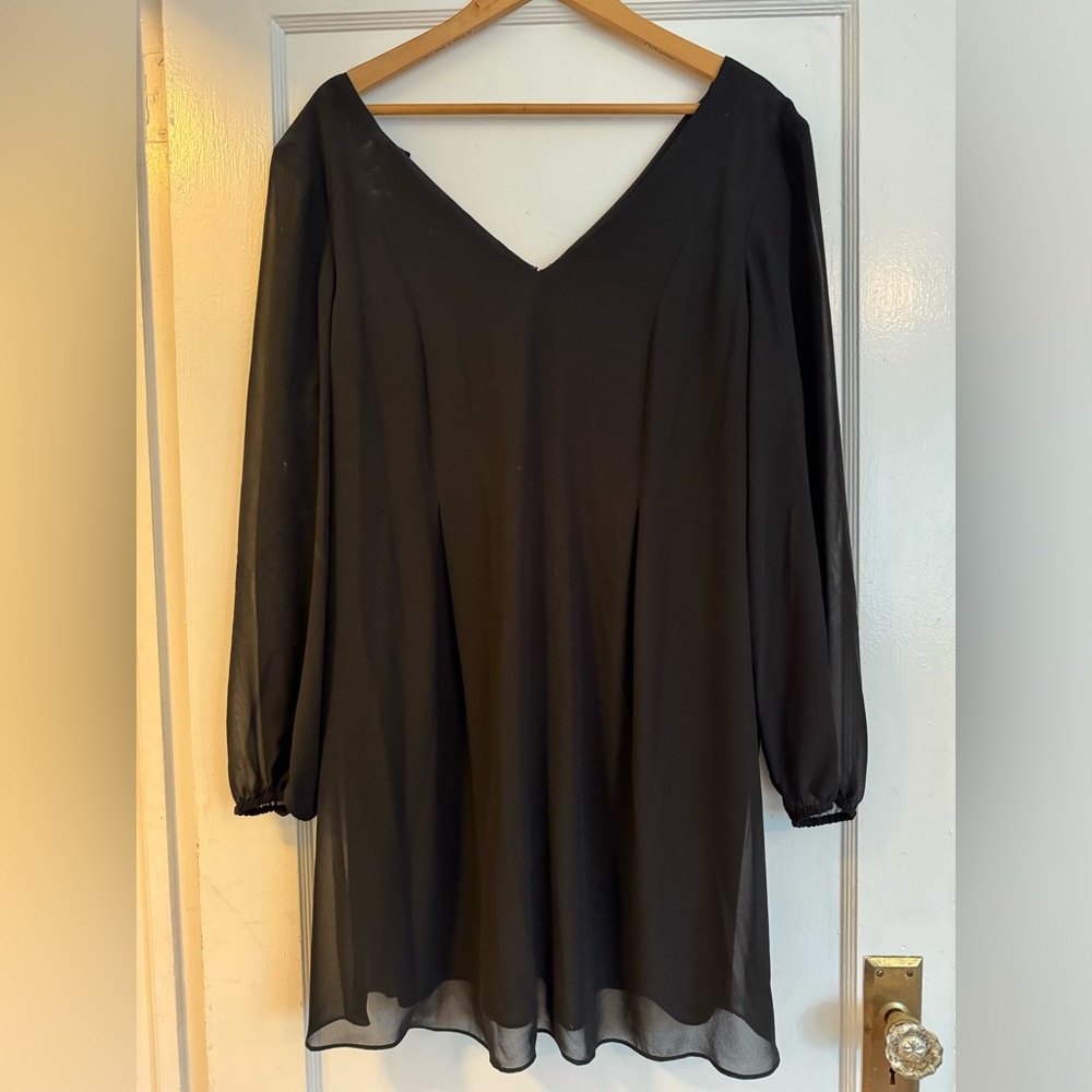 Black cocktail dress from INC with adorable bow detail on the back!